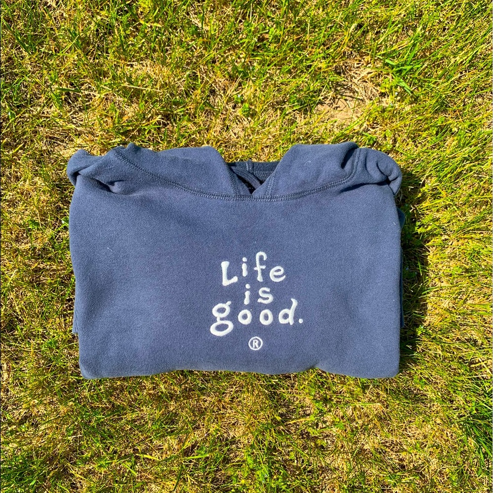 Life is Good hooded sweatshirt